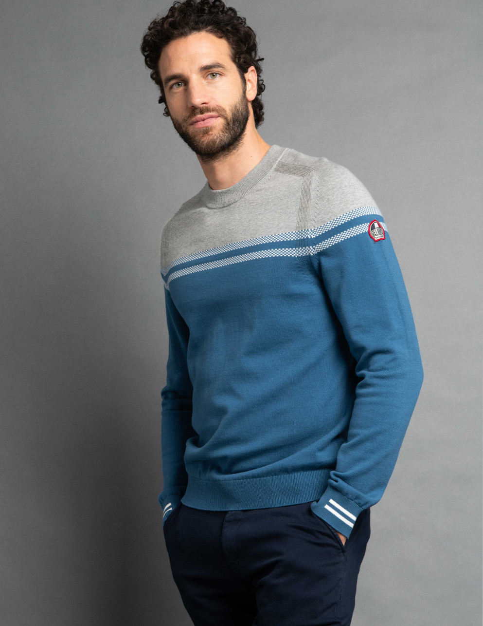 Pull TENDRE Bleu glacier