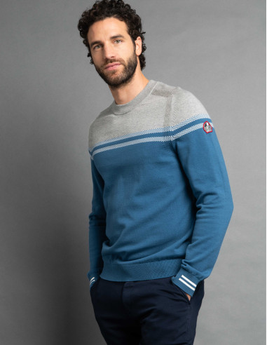 Pull TENDRE Bleu glacier