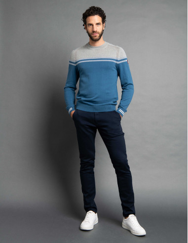 Pull TENDRE Bleu glacier