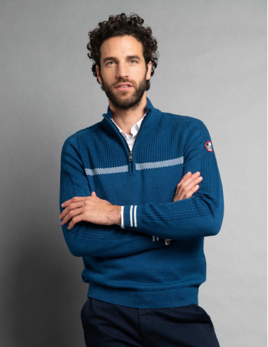 Pull TENACE Bleu acier