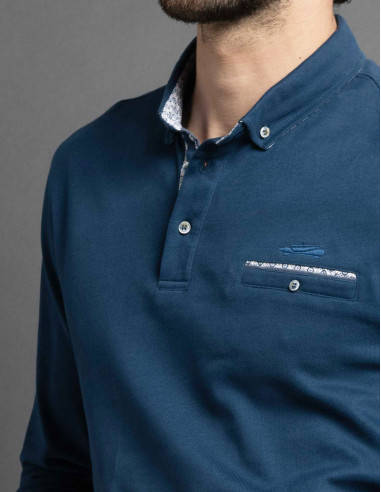 Polo LOUABLE Bleu acier