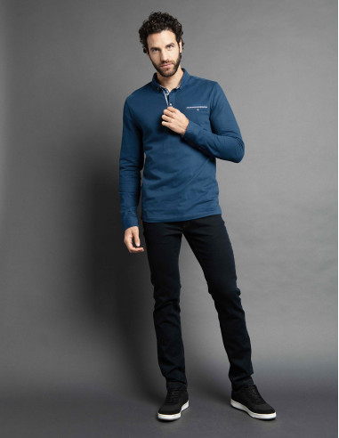 Polo LOUABLE Bleu acier