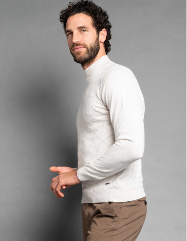 Pull TALENTUEUX Chine ecru