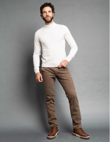 Pull TALENTUEUX Chine ecru