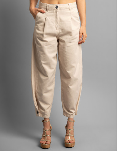Pantalones PRECONIL, color crema