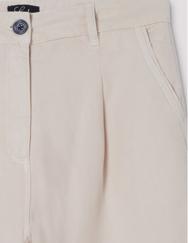 Pantalones PRECONIL, color crema