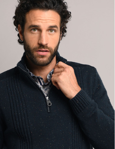 Pull TRAPPES Bleu marine