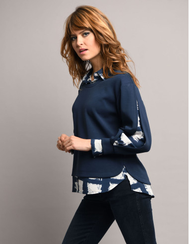 Sweat-shirt avec chemise SALLANCHES...