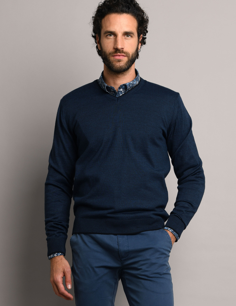 Pull THIONVILLE Bleu orage