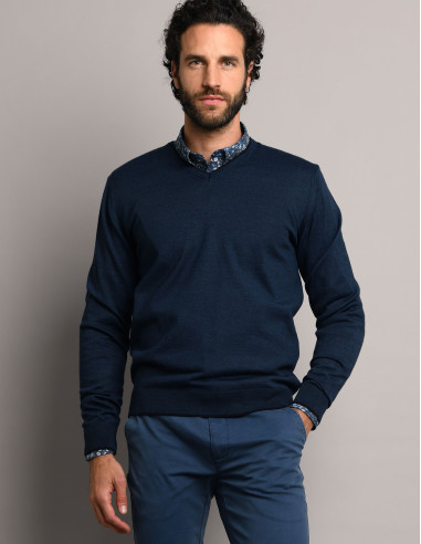 Pull THIONVILLE Bleu orage