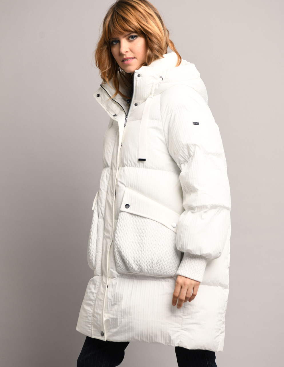 Piumino bianco sporco