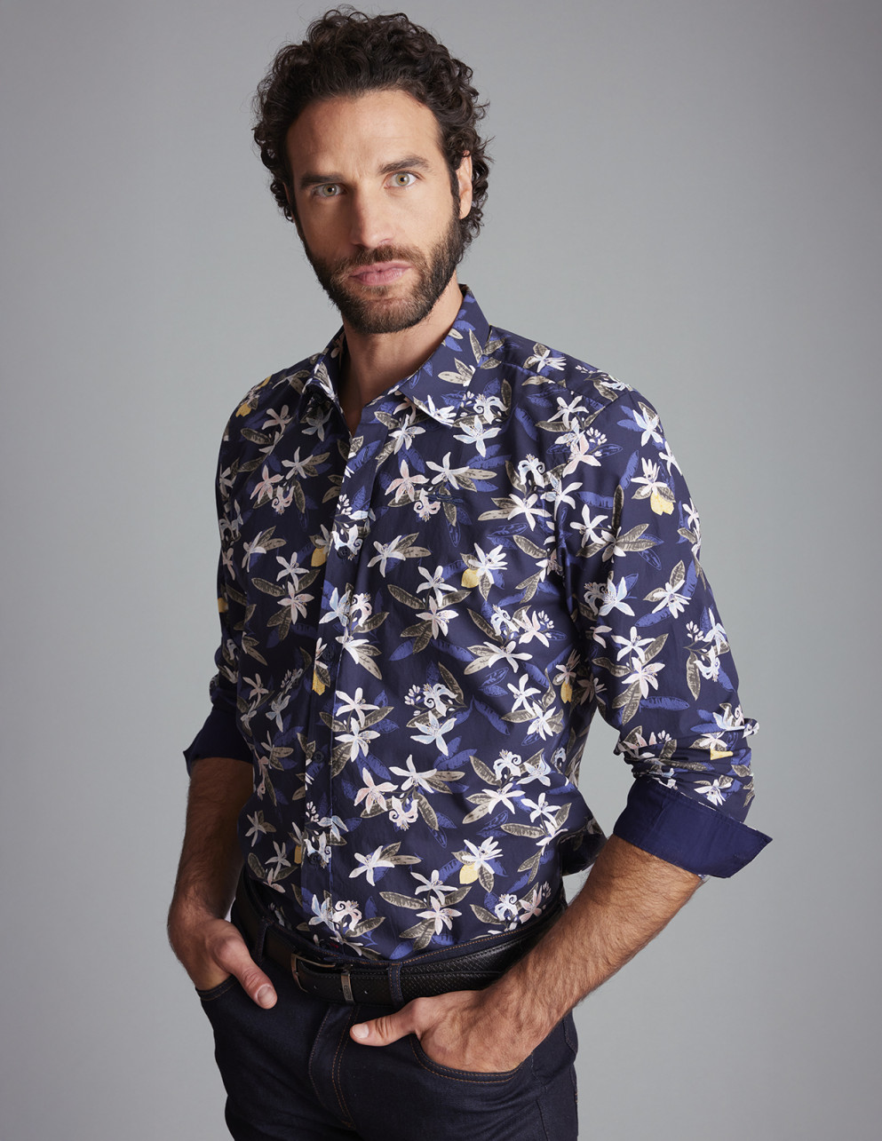 Chemise Bleu marine CASTELLARE