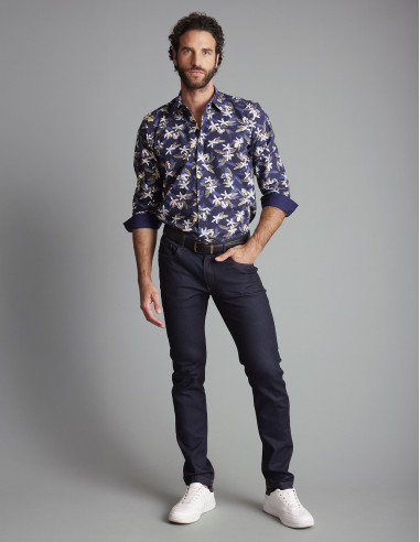 Chemise Bleu marine CASTELLARE