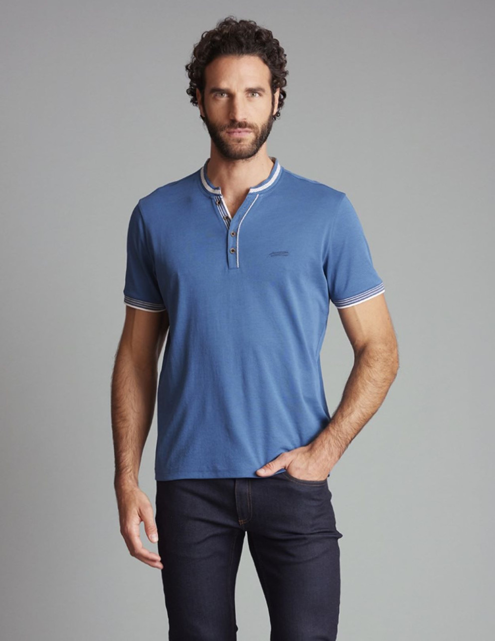 T-shirt Bleu LERBAROSSA