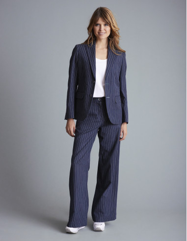 Blazer à rayures VERRERIE Bleu marine
