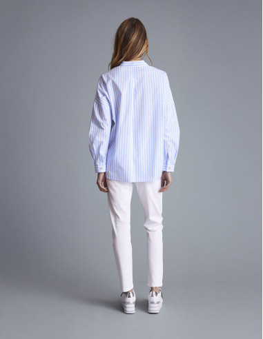 Chemise à rayures COUBRELAC Bleu