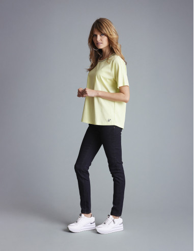 T-shirt LONGONI Vert lime