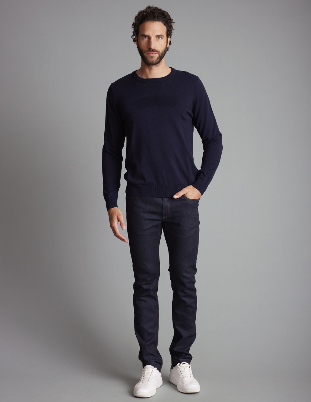 Pull Bleu marine TIZZANO