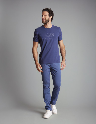 T-shirt Bleu indigo LOVUSANTU