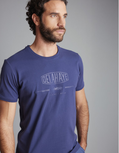 T-shirt Bleu indigo LOVUSANTU