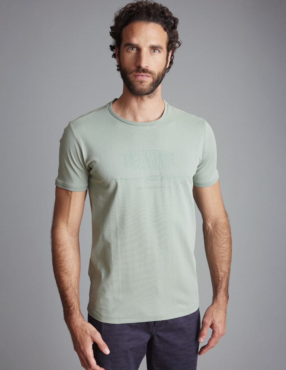 T-shirt Vert sauge LOVUSANTU