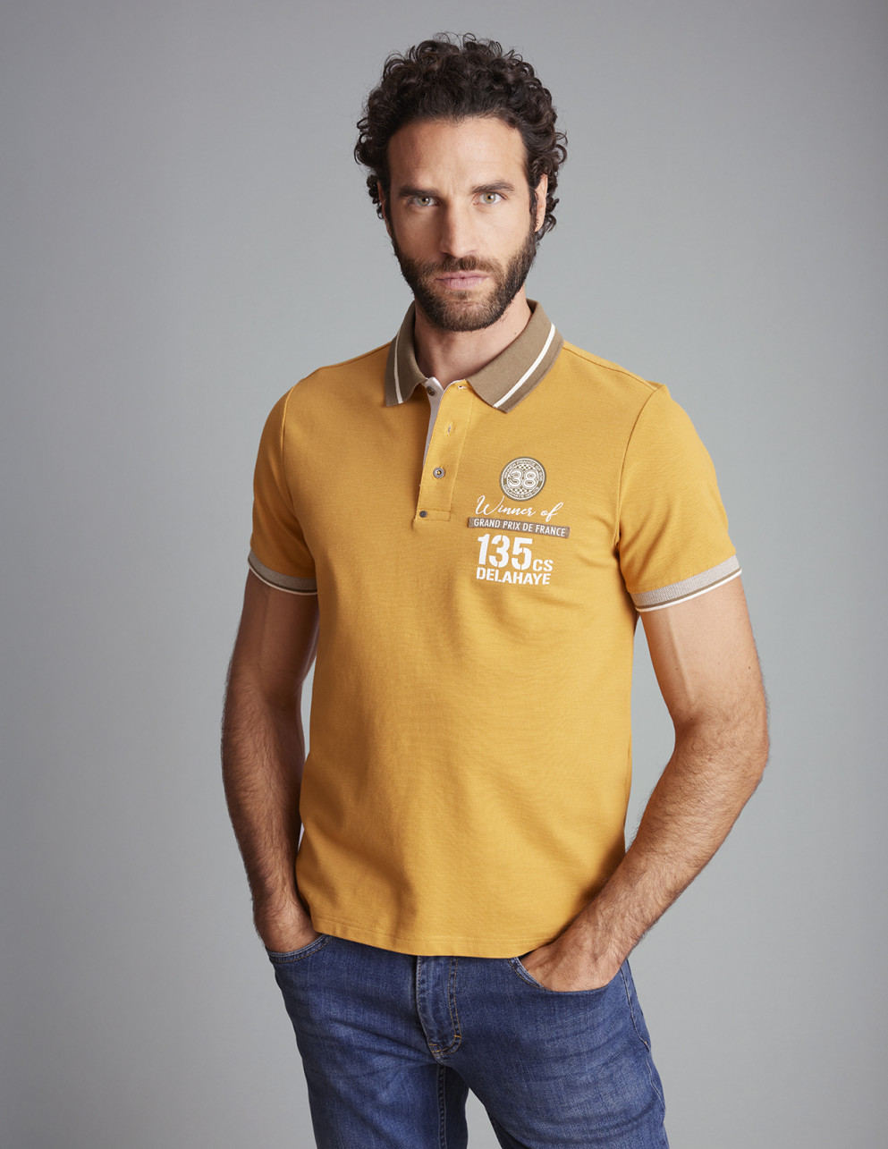 Polo Jaune LEFIORI