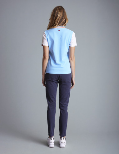 Polo LAUZIERES Bleu ciel