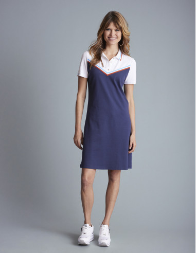 Robe polo RIKOUNGOU Bleu marine