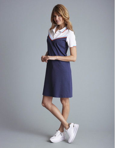 Robe polo RIKOUNGOU Bleu marine