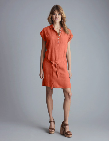 Robe en lin RIVAGUE Braize
