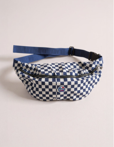 Sac banane damiers ANSEBLEU Bleu