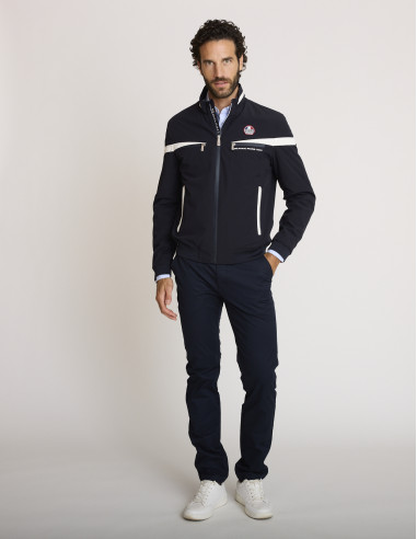 Blouson stretch zippé bleu marine BAHAM