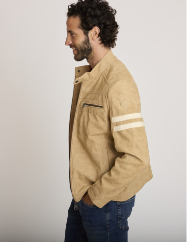 Chaqueta de ante beige BARNARD