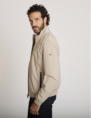 Chaqueta elástica beige BECRUX