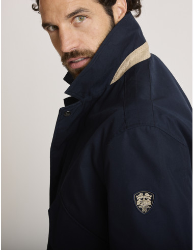 Blouson léger en coton bleu marine BELEL