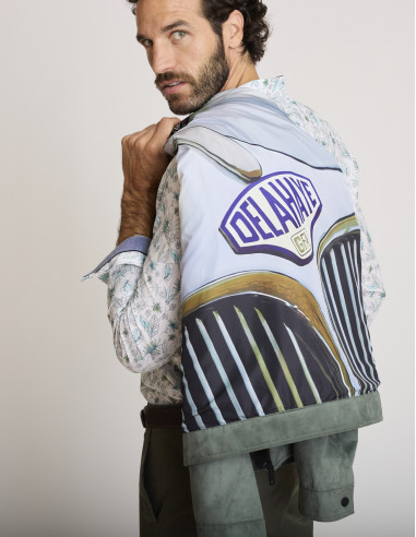 Blouson avec poches zippées vert...