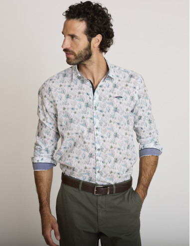 Camicia in cotone con motivi CORLEONIS