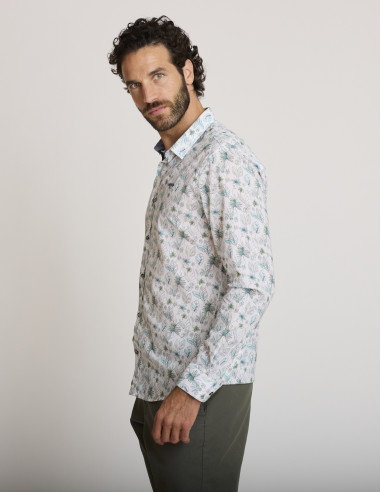 Camicia in cotone con motivi CORLEONIS
