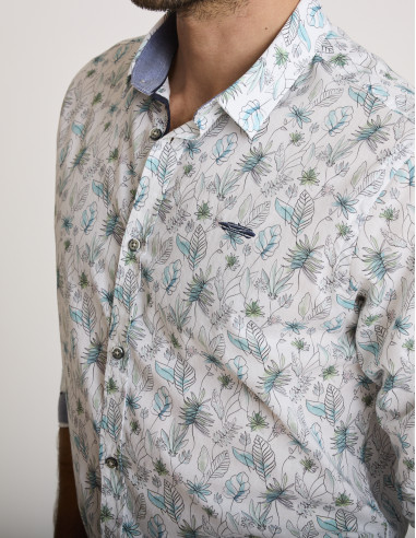 Chemise coton à motifs CORLEONIS