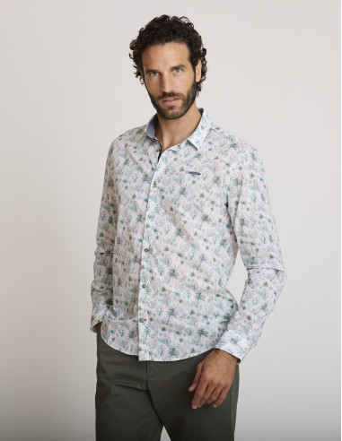 Camicia in cotone con motivi CORLEONIS