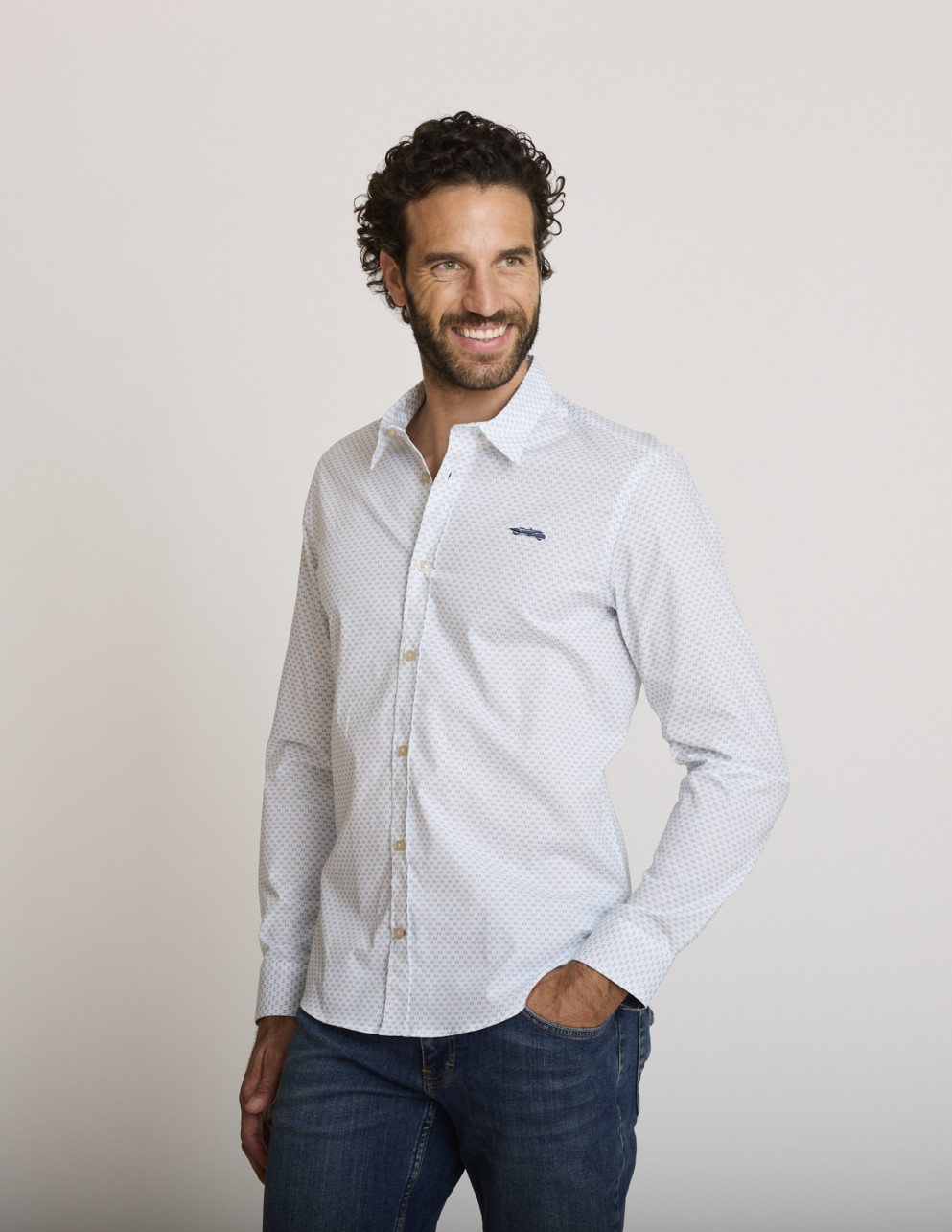 Camicia elasticizzata verde...