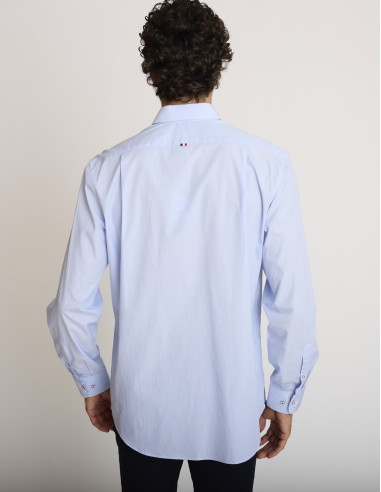 Camicia in cotone blu cielo CARACAL