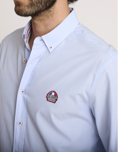 Camisa de algodón azul cielo CARACAL