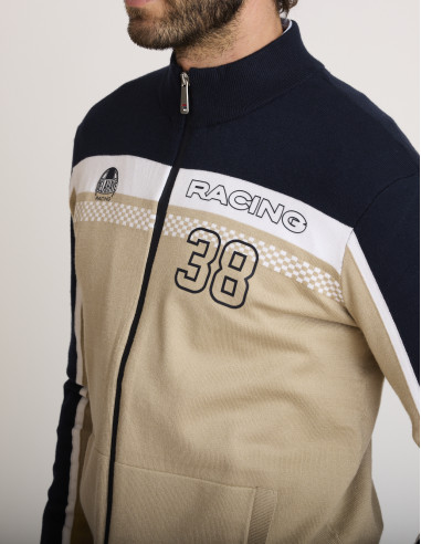 Gilet zippé beige GACRUX