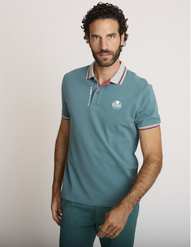 Polo de algodón verde LASUPER