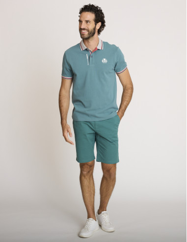 Polo de algodón verde LASUPER