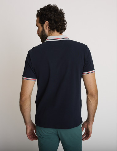 Polo in cotone blu navy LASUPER