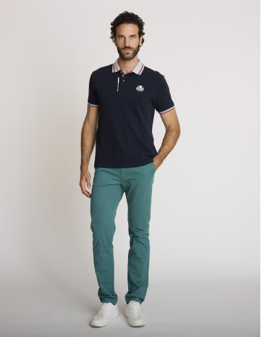 Polo in cotone blu navy LASUPER