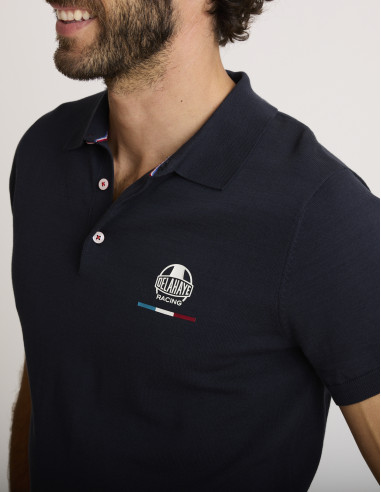 Polo coton bleu marine LAMBDA