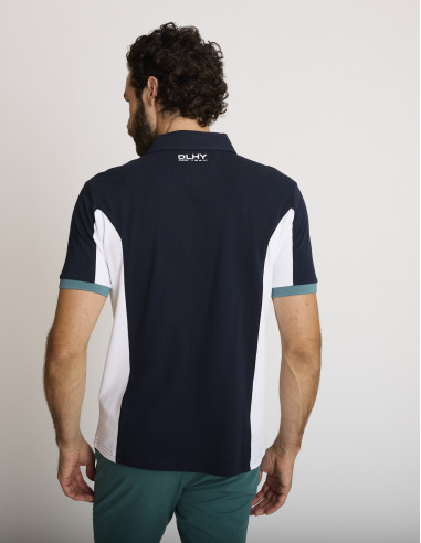 Polo elasticizzata blu navy LESUTH